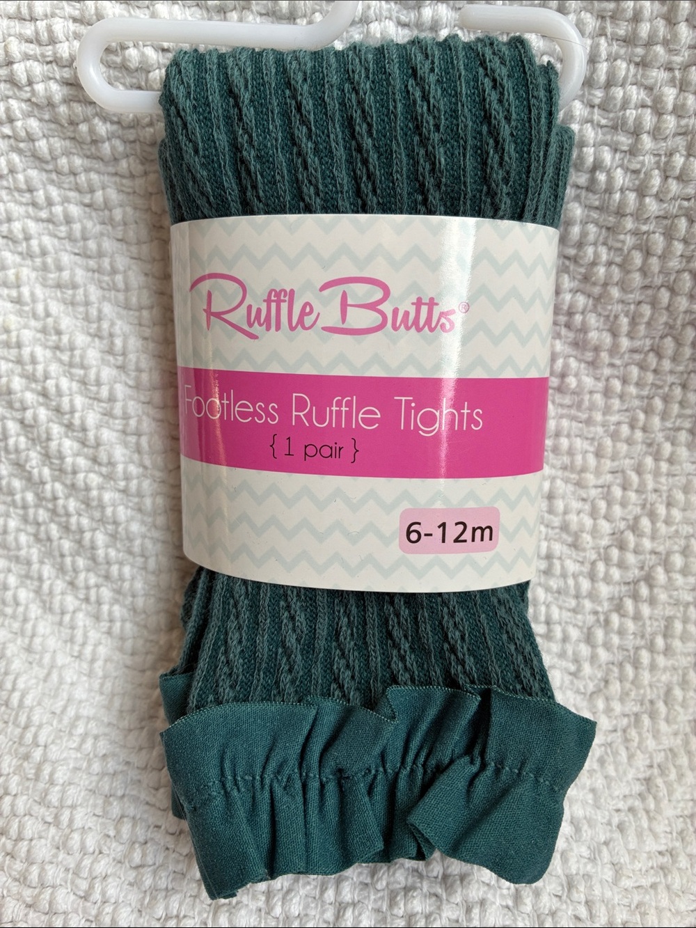 Ruffle Butts Teal Footless Ruffle Tights